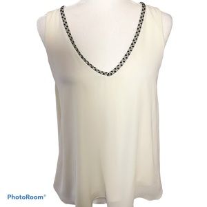 3/30 deal marineblu beaded v neck blouse